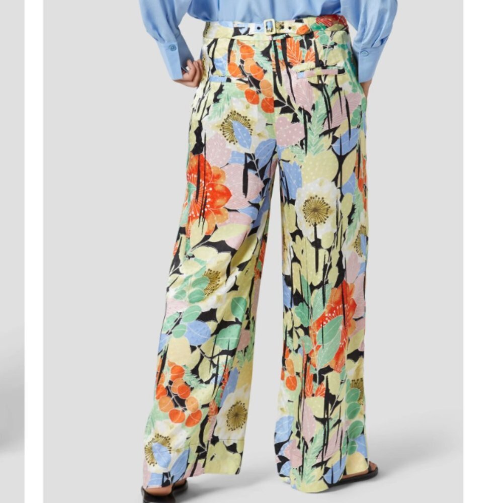 Equipment Lorin Wide Leg Trousers size 8 - Picture 4 of 9